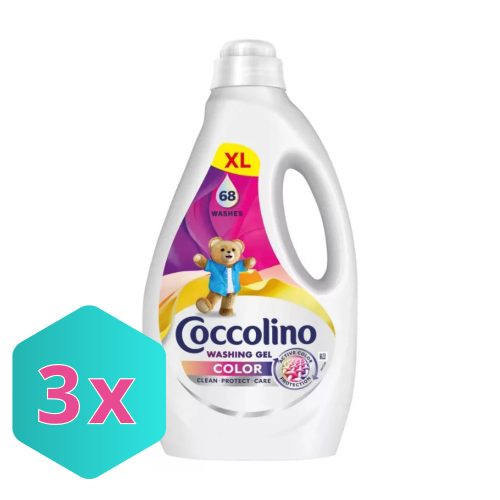 Coccolino Care mosógél Color - 68 mosás 2,72L KARTON - 3 db