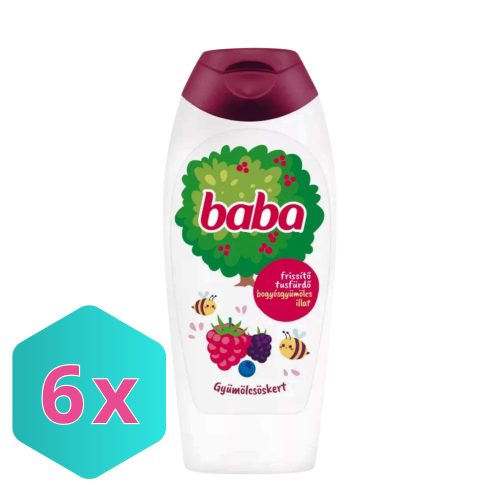 Baba tusfürdő 400ml gyümölcsöskert KARTON - 6 db