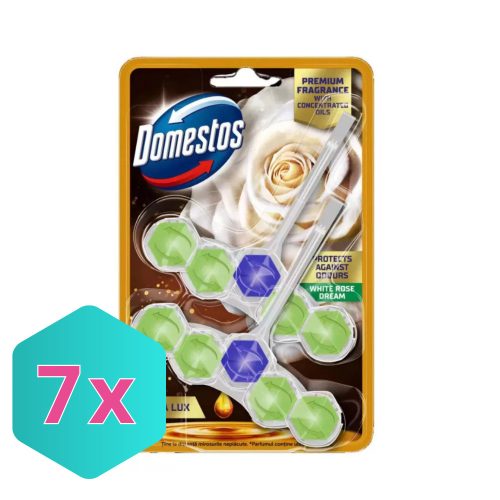 Domestos Aroma Lux WC-rúd White Rose Dream 2x55g KARTON - 7 db