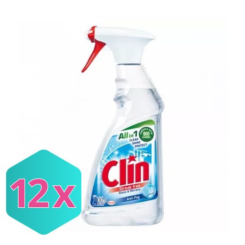 Clin ablaktisztító, páramentesítő/Anti-fog, 500ml (szórófejes) KARTON - 12 db
