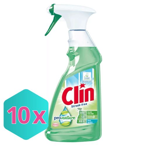 Clin ProNature ablaktisztító szórófejes 500 ml KARTON -10 db