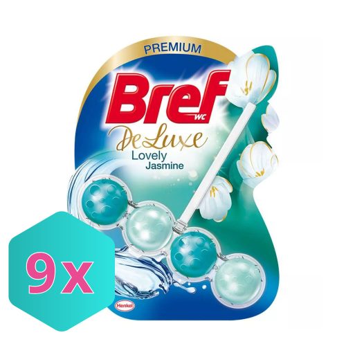 Bref Deluxe, wc illatosító, Lovley Jasmine, 50g KARTON - 9 db