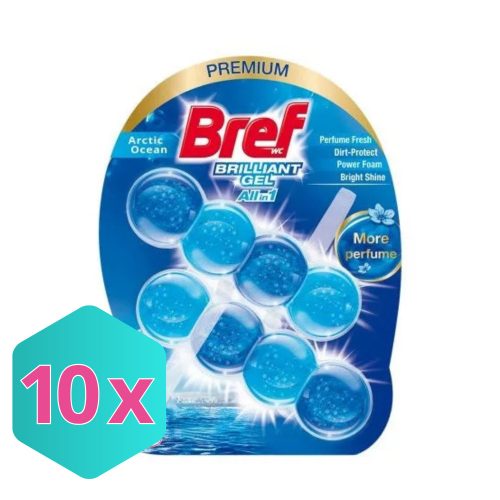 Bref Brilliant Gel, wc illatosító, Artic Ocean, 2x42g  KARTON - 10 db