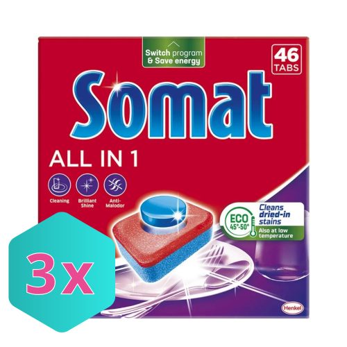 Somat mosogatógép kapszula Allin1 46db/csg KARTON - 3 db