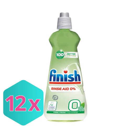 Finish edényöblítőszer mosogatógépbe ZERO  400ml KARTON - 12 db