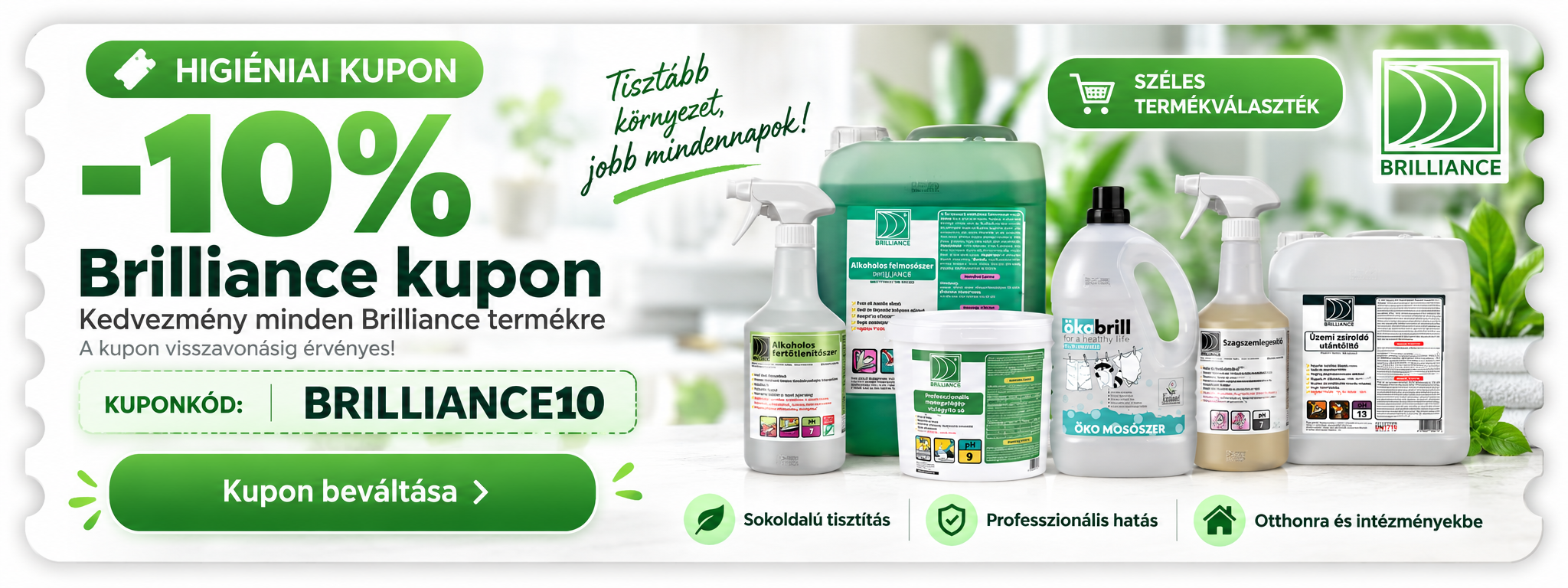 Brilliance 10% kupon